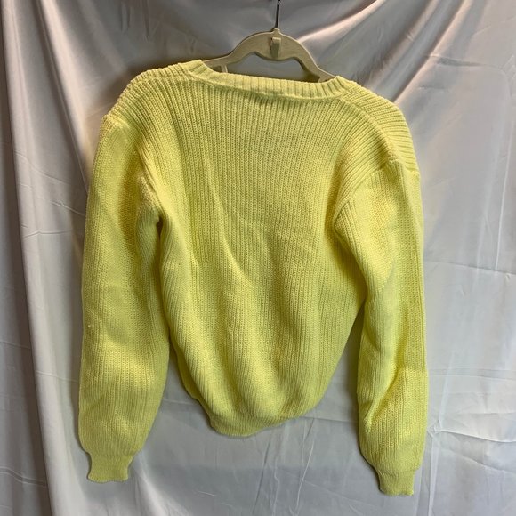 NWT Vintage Nob Hill Knits Buttery Yellow Sweater Size Large - Picture 7 of 8